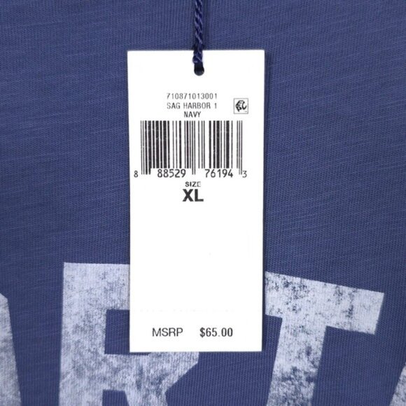 NWT POLO RALPH LAUREN Men's XL Classic Fit T-Shirt NORTH PORT Garment Dyed Navy - Picture 14 of 15